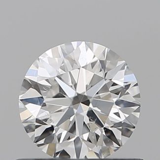 0.6 Carat Round E SI1 VG EX GIA Natural Diamond