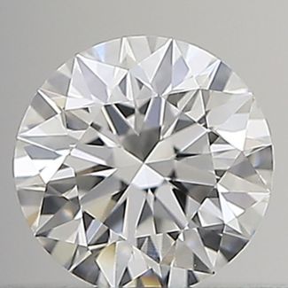 0.26 Carat Round F VVS2 EX GIA Natural Diamond