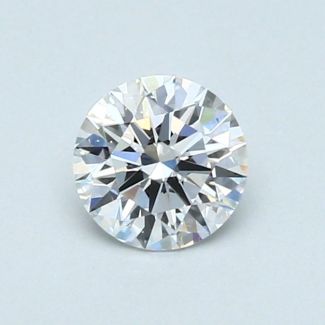 0.54 Carat Round D SI1 EX GIA Natural Diamond