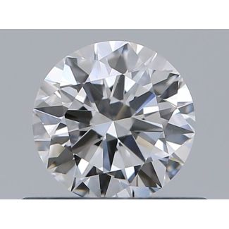 0.47 Carat Round D VVS1 EX GIA Natural Diamond