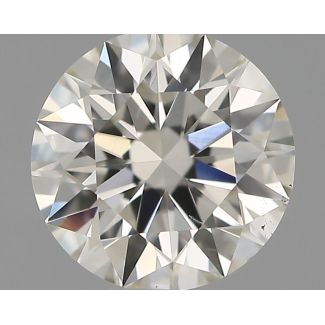 0.48 Carat Round H VS2 EX VG IGI Natural Diamond