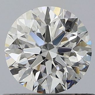 0.7 Carat Round D VVS2 EX GIA Natural Diamond