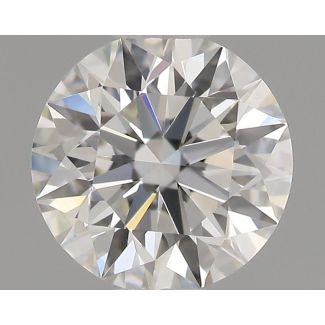 0.53 Carat Round H VVS1 EX GIA Natural Diamond