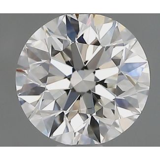 0.9 Carat Round H VVS2 EX GIA Natural Diamond