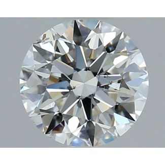 0.95 Carat Round H SI1 EX GIA Natural Diamond