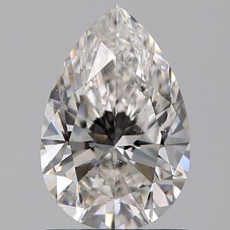 0.91 Carat Pear F SI1 - VG GIA Natural Diamond