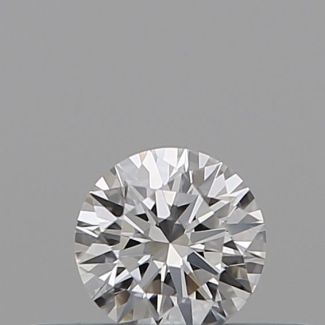 0.18 Carat Round D VVS2 EX GIA Natural Diamond