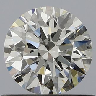 0.7 Carat Round F VVS2 EX GIA Natural Diamond