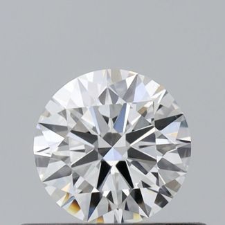 0.35 Carat Round H VS2 EX VG GIA Natural Diamond