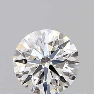 0.42 Carat Round H VVS1 EX GIA Natural Diamond