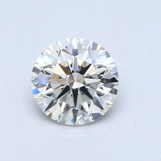 0.58 Carat Round H VS2 EX VG GIA Natural Diamond