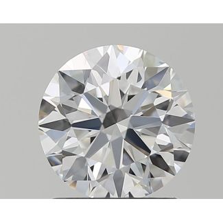 1.41 Carat Round D VVS2 EX GIA Natural Diamond