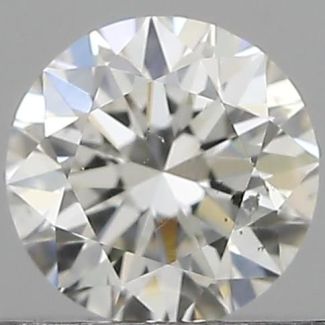 0.30 Carat Round H SI1 VG EX GIA Natural Diamond