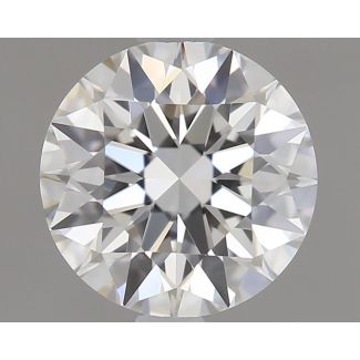 0.6 Carat Round F VVS1 EX GIA Natural Diamond