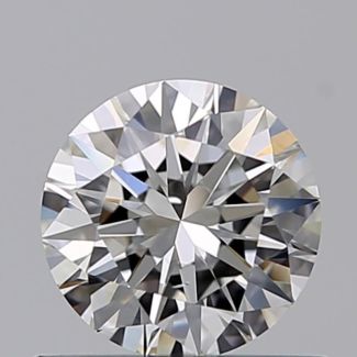 0.51 Carat Round F SI1 EX GIA Natural Diamond