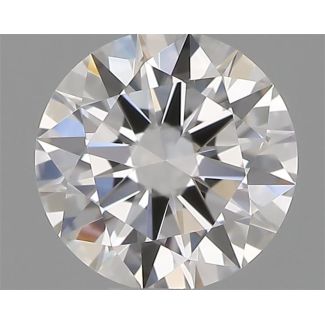 0.33 Carat Round D VVS2 EX GIA Natural Diamond