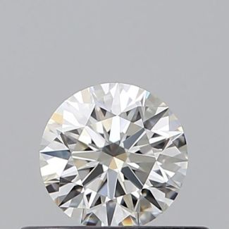 0.36 Carat Round H VVS1 EX VG GIA Natural Diamond