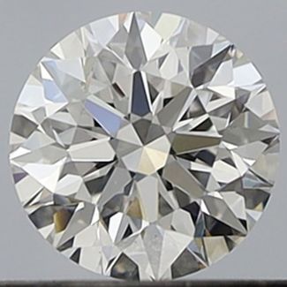 0.42 Carat Round E VVS2 EX GIA Natural Diamond