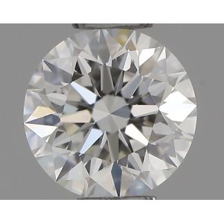 0.36 Carat Round H IF EX GIA Natural Diamond