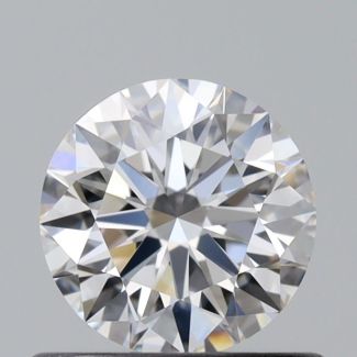 0.54 Carat Round F VVS1 EX GIA Natural Diamond