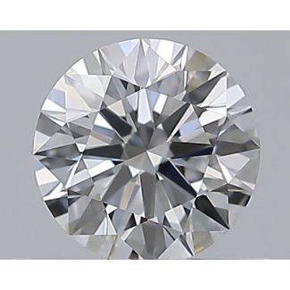 0.47 Carat Round D VVS1 EX GIA Natural Diamond