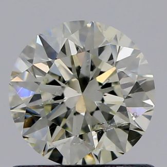 0.74 Carat Round K SI2 VG GIA Natural Diamond