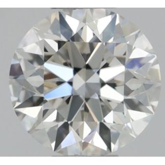 0.4 Carat Round H VVS2 EX GIA Natural Diamond