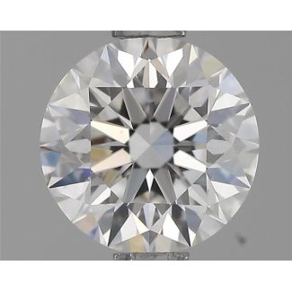 0.90 Carat Round F VVS1 EX GIA Natural Diamond