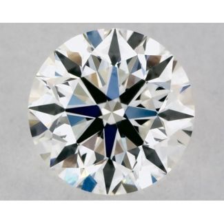 0.35 Carat Round H VVS1 EX GIA Natural Diamond