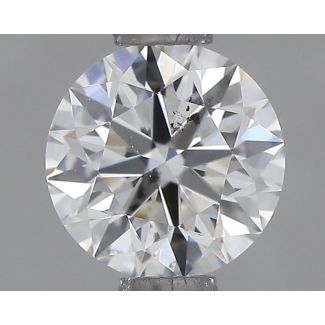 0.51 Carat Round H SI2 EX VG GIA Natural Diamond