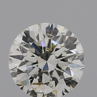 0.40 Carat Round H SI2 EX IGI Natural Diamond