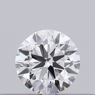 0.18 Carat Round D VVS2 VG GIA Natural Diamond