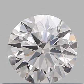 0.40 Carat Round E VVS2 EX VG GIA Natural Diamond