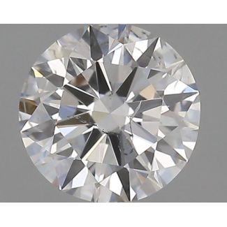 0.53 Carat Round F SI1 EX GIA Natural Diamond