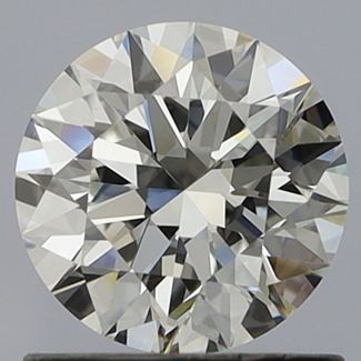 0.9 Carat Round H VVS2 EX GIA Natural Diamond