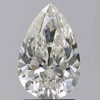 1.51 Carat Pear H SI2 - EX GIA Natural Diamond