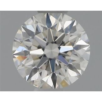 0.50 Carat Round H SI1 VG EX GIA Natural Diamond