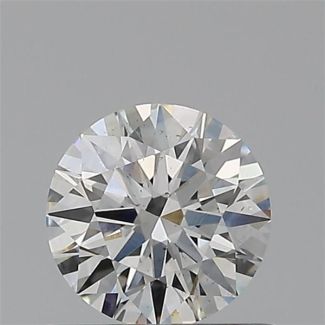 0.50 Carat Round G SI1 EX GIA Natural Diamond