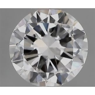 0.70 Carat Round F VVS2 GD VG GIA Natural Diamond