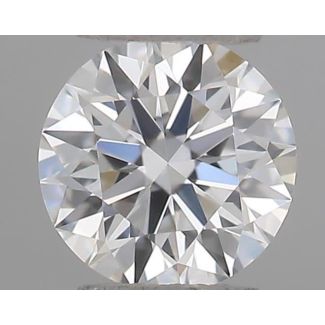 0.18 Carat Round E VVS2 EX GIA Natural Diamond