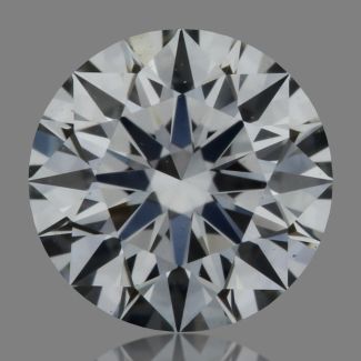 0.35 Carat Round H VVS1 EX GIA Natural Diamond