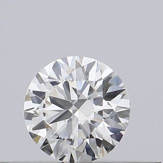 0.2 Carat Round H VVS1 EX GIA Natural Diamond