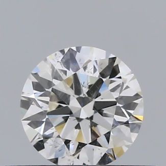 0.32 Carat Round I SI2 EX GIA Natural Diamond