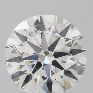 0.58 Carat Round G SI1 EX GIA Natural Diamond