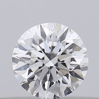 0.18 Carat Round D VVS1 EX GIA Natural Diamond