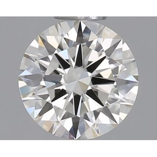 0.56 Carat Round H VVS1 EX IGI Natural Diamond