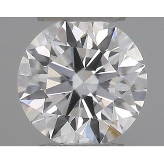 0.21 Carat Round D VVS1 EX GIA Natural Diamond