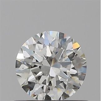 0.50 Carat Round G SI1 EX GIA Natural Diamond