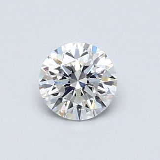 0.52 Carat Round D VVS2 VG EX GIA Natural Diamond