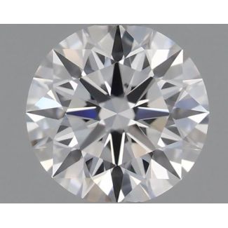 0.34 Carat Round D VVS1 EX GIA Natural Diamond